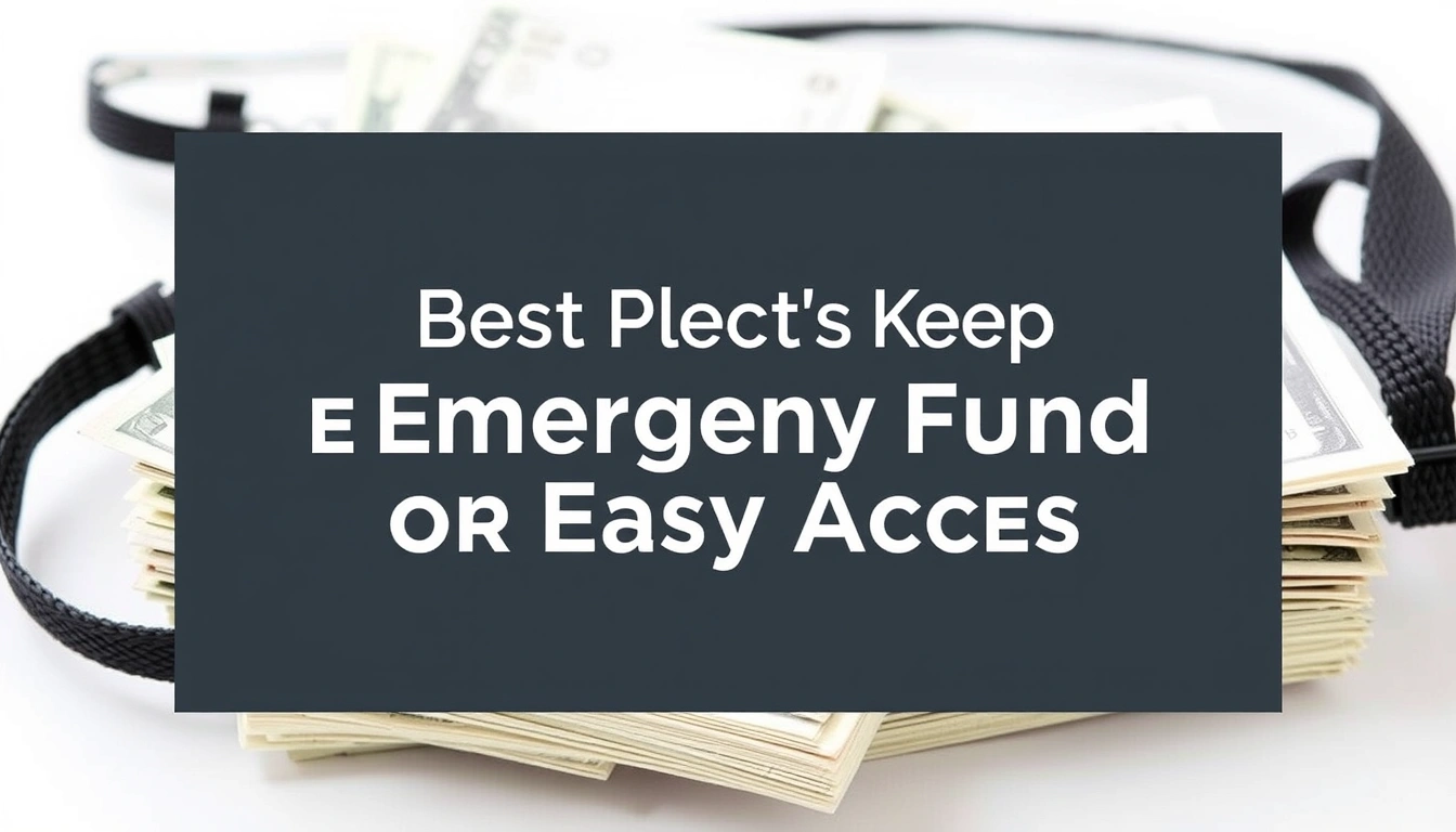 Best Places to Keep an Emergency Fund for Easy Access
