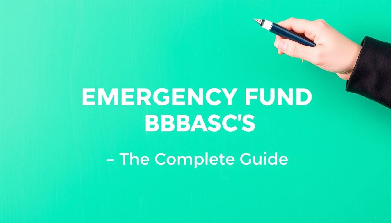 Emergency Fund Basics — The Complete Guide