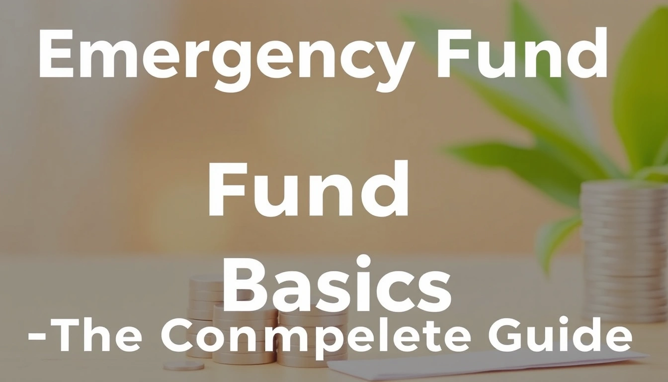 Emergency Fund Basics — The Complete Guide