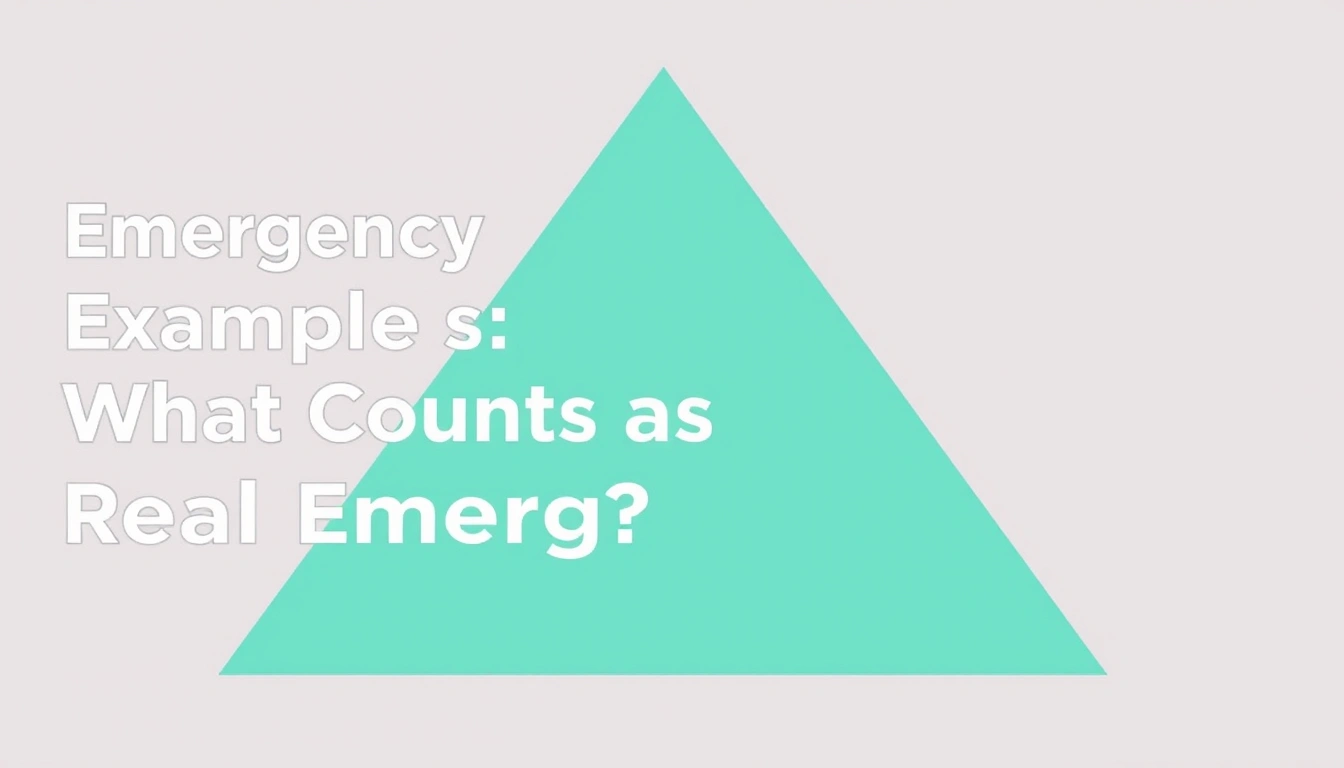Emergency Fund Examples: What Counts as a Real Emergency?