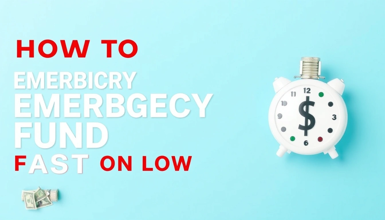 How to Build an Emergency Fund Fast on a Low Income