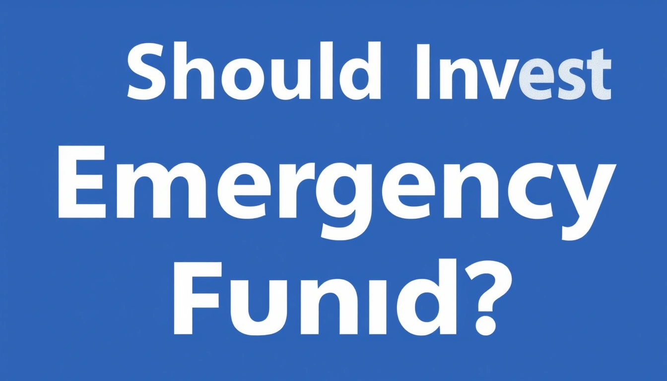 Should You Invest Your Emergency Fund? Should You Invest Your Emergency Fund?