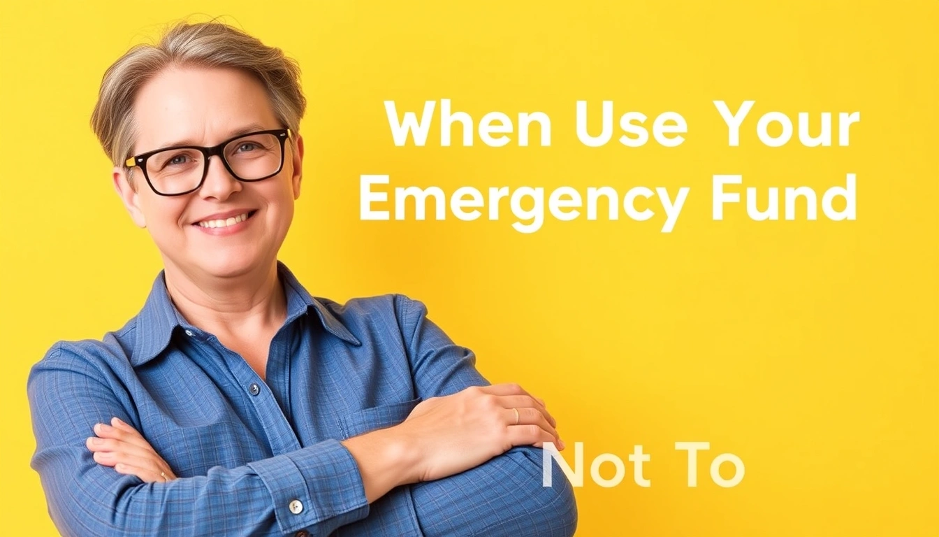 When to Use Your Emergency Fund and When Not To